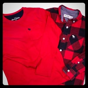 GUC SZ 7/8 ABERCROMBIE SHIRTS